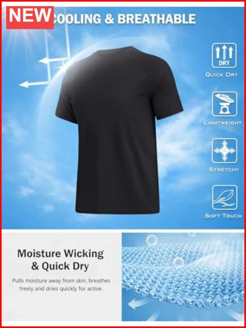 UPF 50+ Rash Guard Shirt Short Sleeve Quick Dry Stretch Beach Swim T-Shirt
